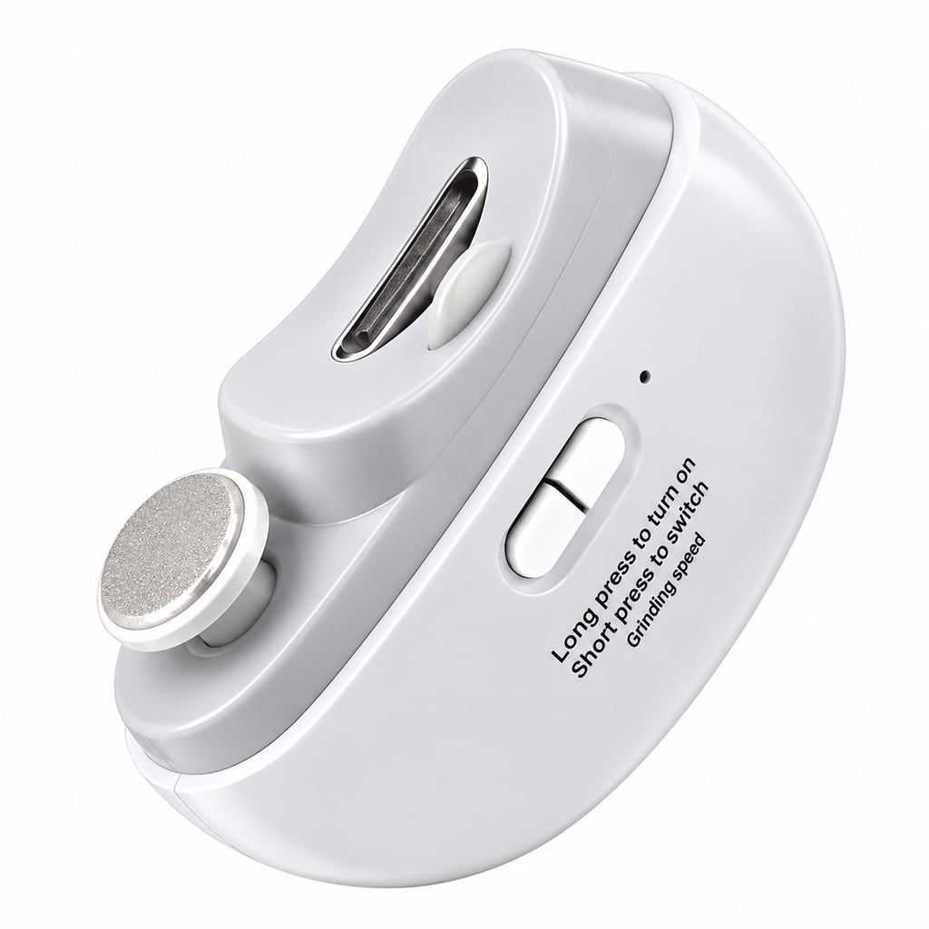 Coupe-ongles Électrique Rechargeable – Lime & Polissage, Lumière LED, Adultes & Bébés