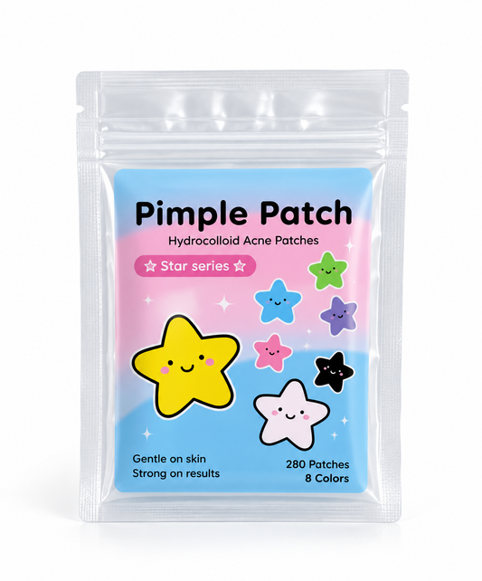 Patchs Pimple Patches Étoiles 7 Couleurs – Traitement Invisible