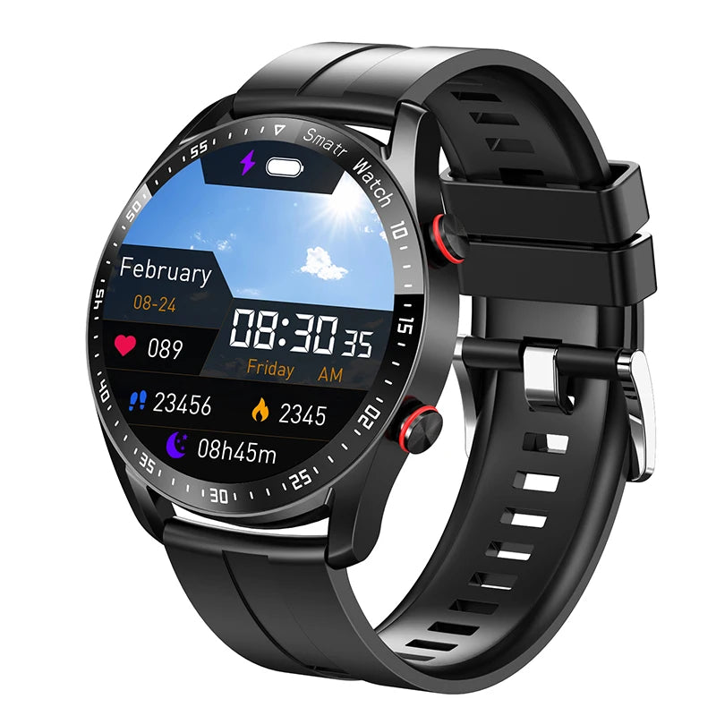 Montre Connectee ChiBear HW20 – Appels Bluetooth, Suivi Sante, Ecran Rond 1,28 pouce