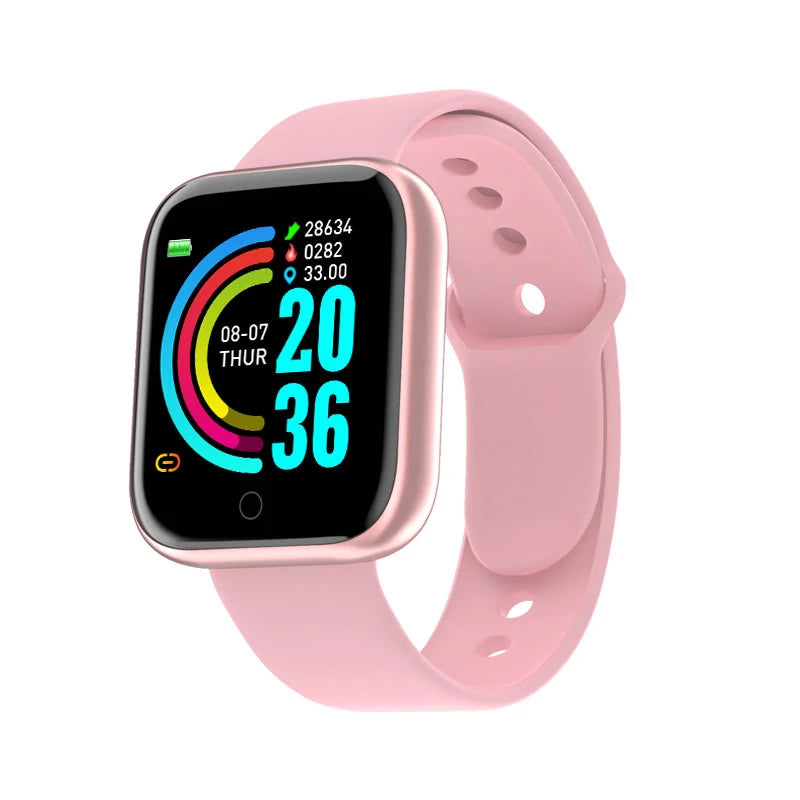 Montre Connectee OPUYYM – Suivi Sante, Notifications, Bracelet Silicone Unisexe Y68 D20