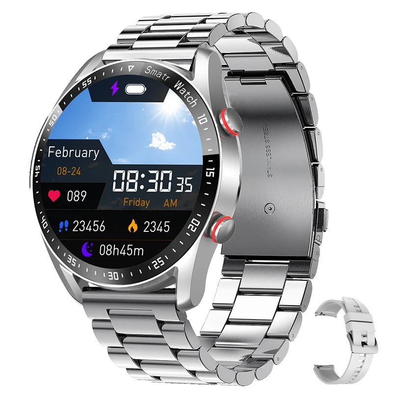 Montre Connectee ChiBear HW20 – Appels Bluetooth, Suivi Sante, Ecran Rond 1,28 pouce