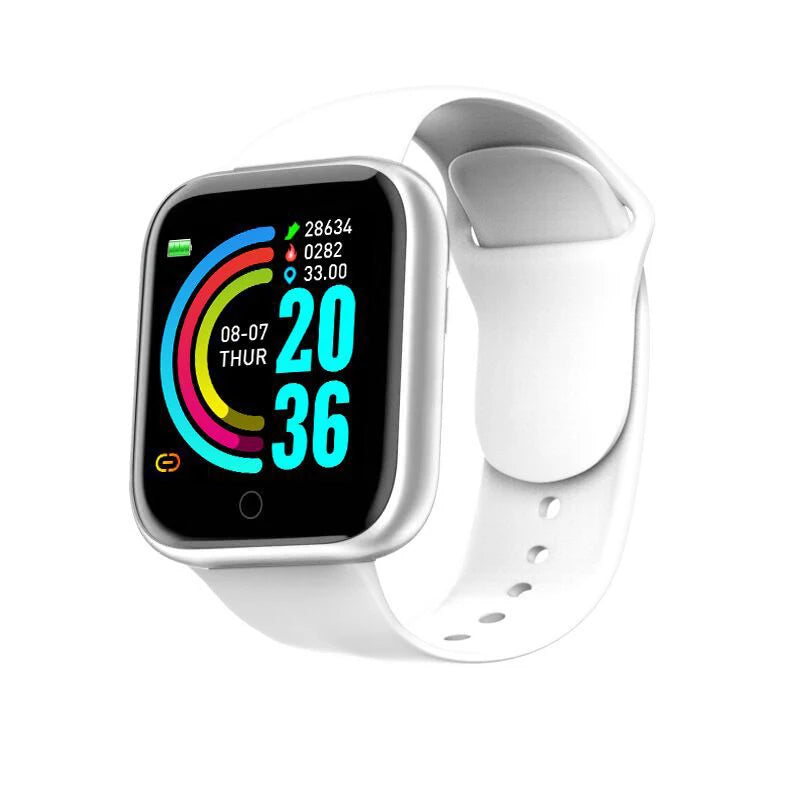 Montre Connectee OPUYYM – Suivi Sante, Notifications, Bracelet Silicone Unisexe Y68 D20