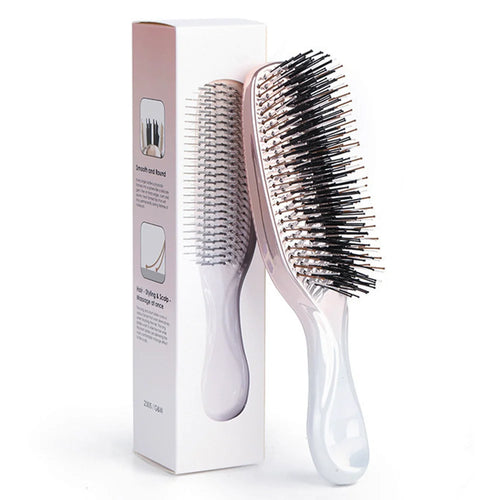 Brosse Massage Cuir Chevelu Électroplaquée – Démêlante & Relaxante