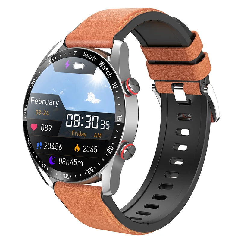 Montre Connectee ChiBear HW20 – Appels Bluetooth, Suivi Sante, Ecran Rond 1,28 pouce