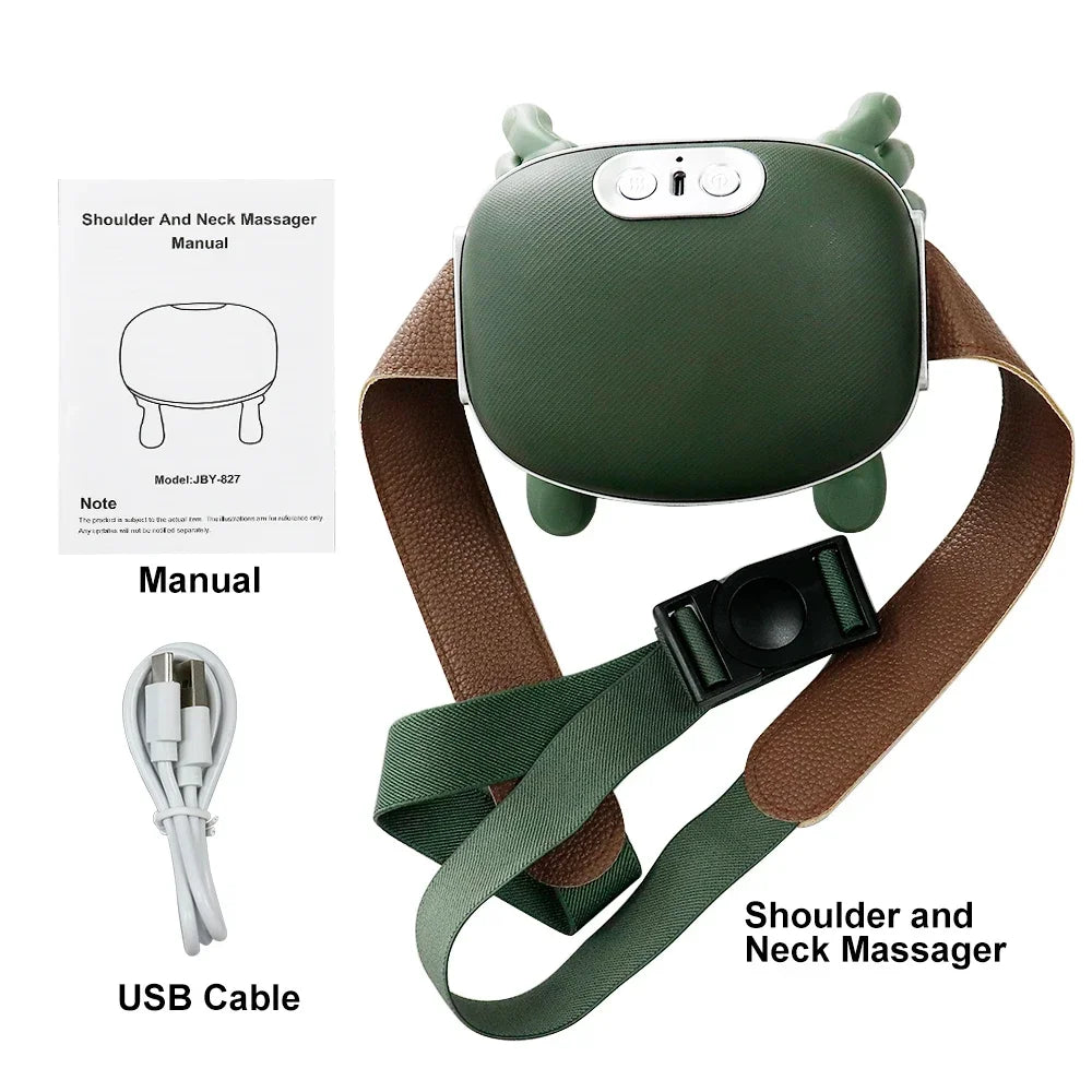 Masseur Nuque & Épaules – Pétrissage Cervical, Trapèzes, Moteur Brushless