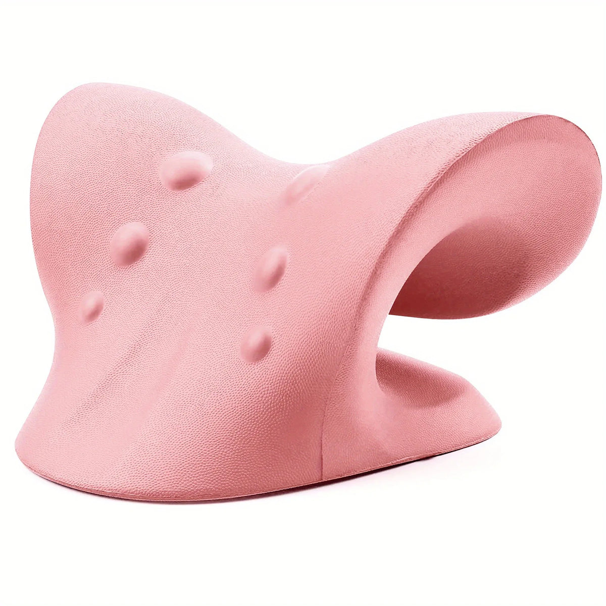 Coussin Cervical Relaxant en C – Traction & Massage Nuque et Épaules