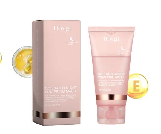 Masque de Nuit au Collagène – Peel-Off Hydratant & Anti-Âge, Soin Coréen 75g