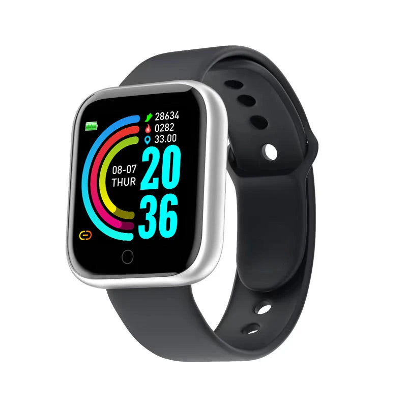 Montre Connectee OPUYYM – Suivi Sante, Notifications, Bracelet Silicone Unisexe Y68 D20