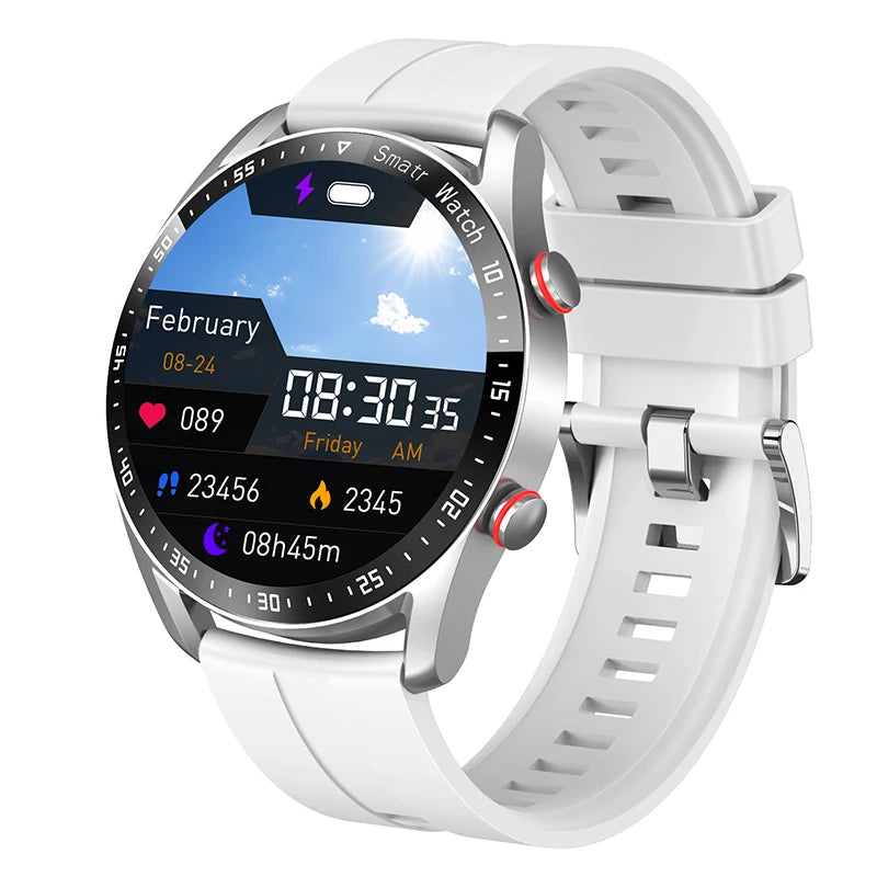 Montre Connectee ChiBear HW20 – Appels Bluetooth, Suivi Sante, Ecran Rond 1,28 pouce