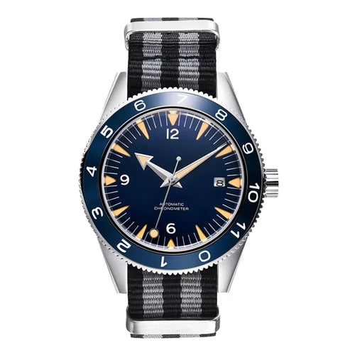 Corgeut Montre Automatique Homme – Verre Saphir, 100M Étanche, Bracelet Nylon