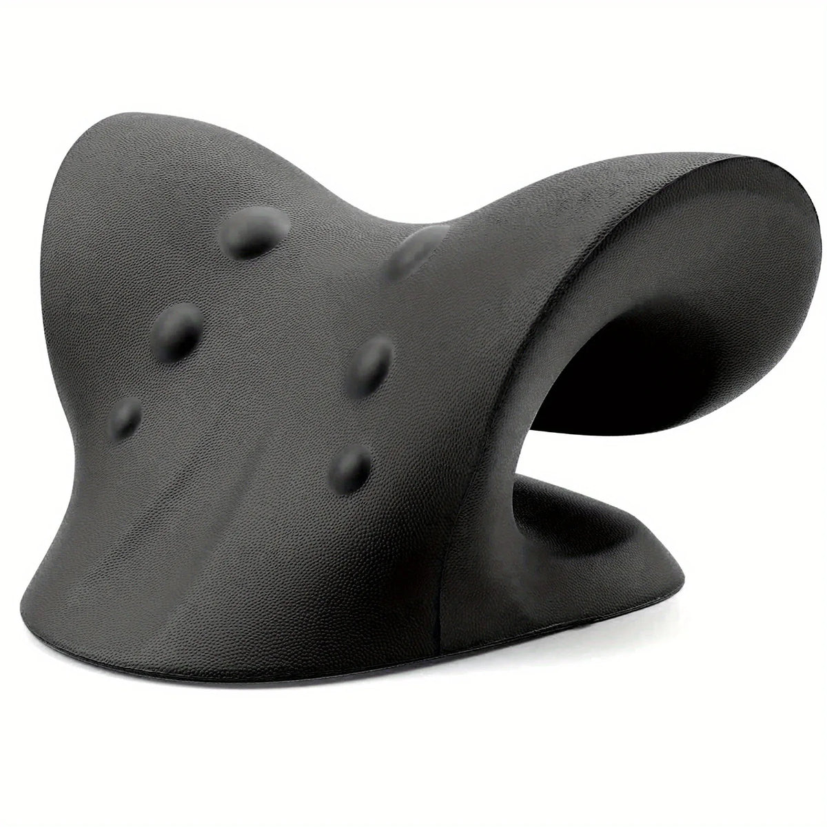 Coussin Cervical Relaxant en C – Traction & Massage Nuque et Épaules