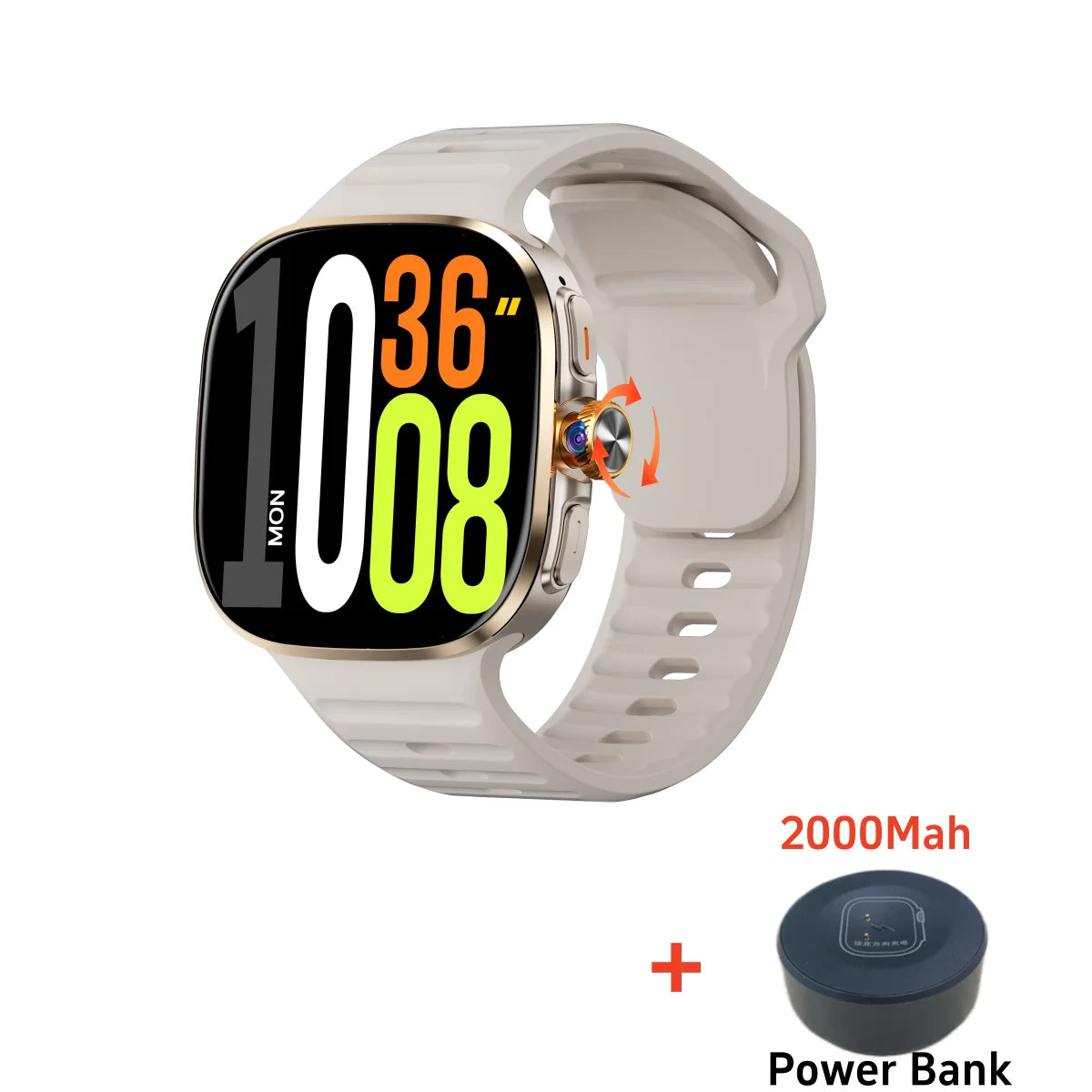 Montre Connectee Zestbolt M99 – Android 10, Ecran AMOLED 2,4 pouces, 4G, Camera Rotative 9MP